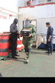 برگزاری رزمایش مقابله با بمب گذاری روی کشتی خارجی در بندر شهید رجایی