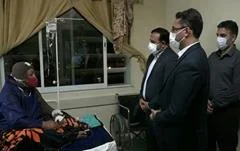 عیادت رییس کل دادگستری هرمزگان از مصدوم حادثه تخریب در بندرعباس