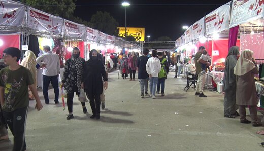 برپایی نمایشگاه عیدانه در بوستان غدیر بندرعباس