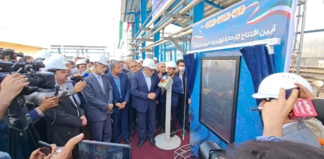 بهره برداری ازکارخانه تولید و ذخیرهسازی قیر شرکت پالایش نفت جی در بندرعباس