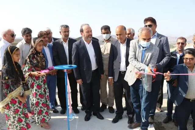 مخزن ۱۰۰۰ مترمکعبی فین در هرمزگان به بهره‌برداری رسید