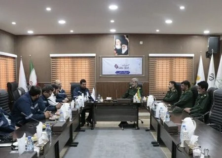 بازدید فرمانده سپاه امام سجاد (ع) استان هرمزگان از کارخانه صبا فولاد خلیج فارس