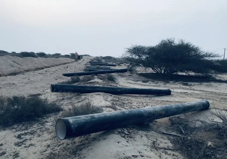 پیشرفت ۹۰ درصدی شبکه توزیع آب روستای گزیر