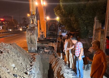 آغاز عملیات اجرایی خط اصلی شبکه جمع آوری فاضلاب اولویت اول بلوار جمهوری