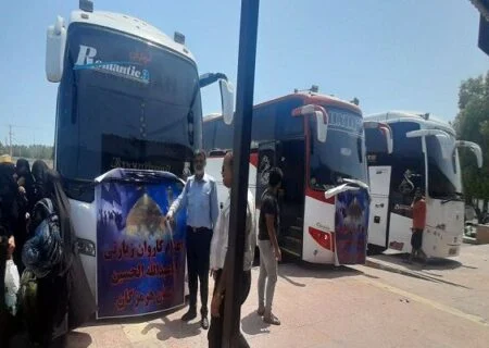اعزام ۱۱ دستگاه ناوگان مسافربری زائرین اربعین به مرز مهران