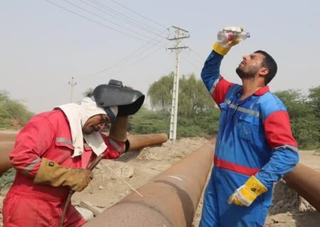 انتقال بیش از ۲ میلیارد متر مکعب گاز با وجود گرمای طاقت‌فرسا