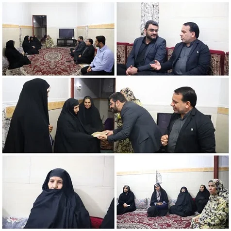 دیدار معاون استاندار با خانواده معظم شهید غلامرضا ترکی زاده