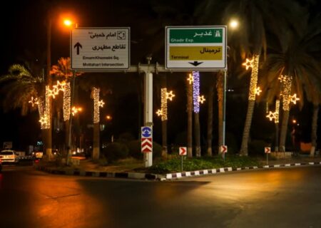 نورپردازی میدان انقلاب در راستای زیباسازی منظر شهری