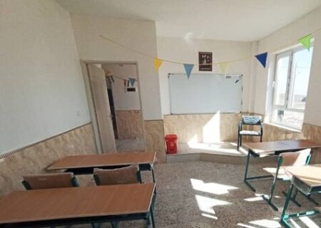 مدرسه ۶ کلاسه شهرک شهید سلیمانی روستای زاچ و داربست افتتاح شد
