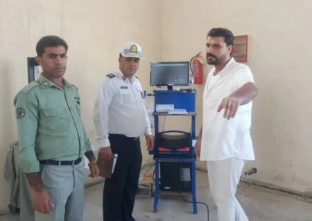 بازدید از مرکز معاینه فنی خودرو شهر ستان سیریک در هفته هوای پاک