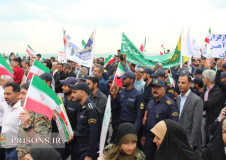 حضور پرشور کارکنان زندان‌های هرمزگان در راهپیمایی ۲۲ بهمن