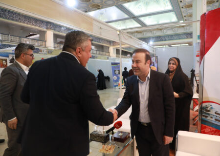 گزارش تصویری بازدید عطاالله معروفخانی، مدیرعامل شرکت فولاد هرمزگان از بیست و چهارمین نمایشگاه رسانه‌ها در تهران
