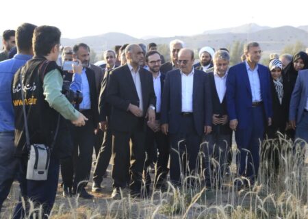 نخستین برداشت گندم کشور عصر چهارشنبه به صورت نمادین در روستای لاور فین هرمزگان با حضور وزیر جهادکشاورزی آغاز شد.