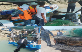 توقیف دو فروند قایق صیادی ترال متخلف و ادوات صیادی غیر مجاز در شهرستان قشم