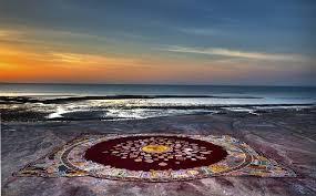 رونمایی از فرش خاکی خلیج فارس در جزیره هرمز