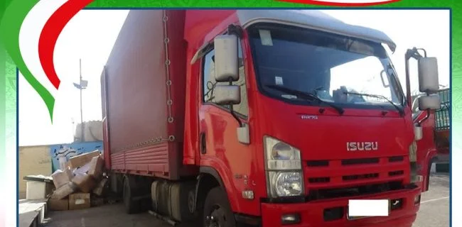 کامیونت حامل ۶ تن شکر قاچاق در توقیف پلیس قشم