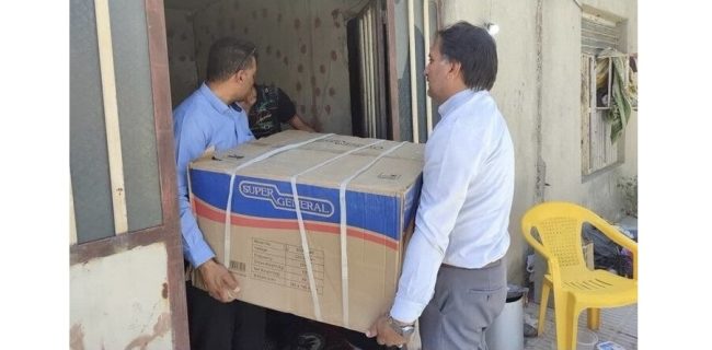 اهدای ۱۱۷ دستگاه کولر گازی به مددجویان حاجی آبادی