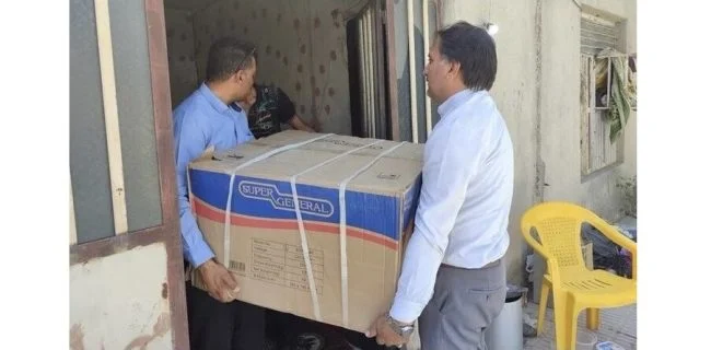 اهدای ۱۱۷ دستگاه کولر گازی به مددجویان حاجی آبادی