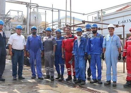 تعمیرات اساسی واحد ۶۰۰ مربوطه به ذخیره سازی و احیاء گلایکول پالایشگاه گاز سرخون