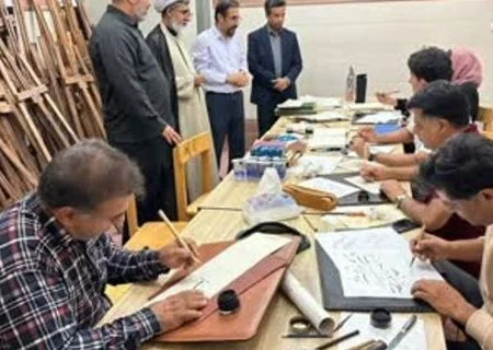 خوشنویسان بستک هرمزگان اشعار عاشورایی کتابت کردند