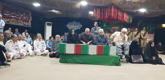 مراسم استقبال و زیارت پیکر شهید سامی مقام در معراج شهدای تهران برگزار شد