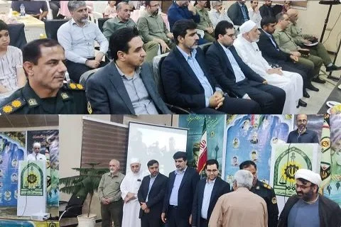 مراسم گرامیداشت هفته انتظامی در شهرستان خمیر برگزار شد