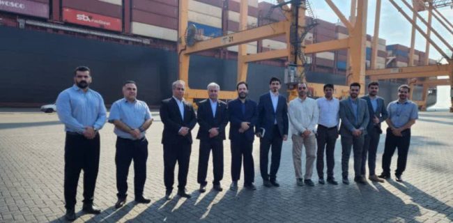 بازدید معاون توسعه اقتصاد دانش بنیان معاون علمی و فناوری ریاست جمهوری از بندر شهید رجایی بندرعباس