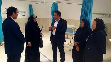 بازدید نماینده مردم حاجی آباد در مجلس شورای اسلامی از بیمارستان فاطمه الزهرا شهرستان حاجی آباد