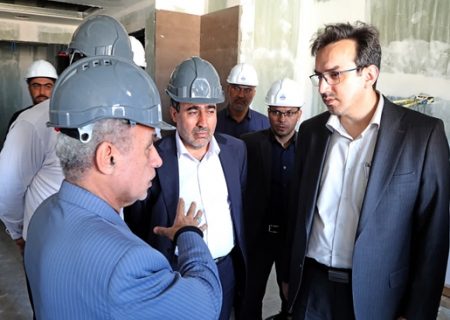 بازدید رئیس دانشگاه علوم پزشکی هرمزگان از پروژه بیمارستان ۲۶۴ تخت خوابی نفت ستاره و بیمارستان شهید محمدی