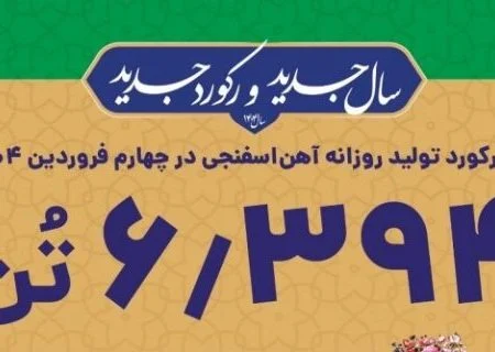 دستاوردی چشمگیر در واحد آهن‌سازی فولاد کاوه جنوب کیش