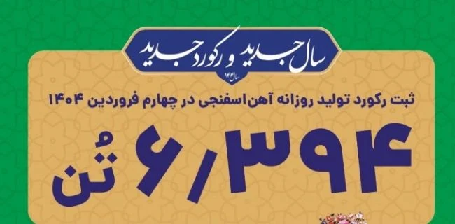 دستاوردی چشمگیر در واحد آهنسازی فولاد کاوه جنوب کیش