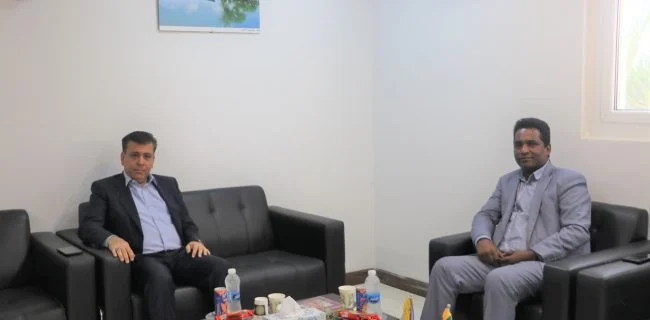دیدار مدیر شعب بانک مسکن هرمزگان با مدیرکل بنیاد مسکن انقلاب اسلامی استان