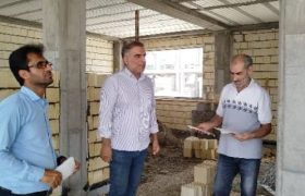 بازدید نظارتی بسیج مهندسین میناب از پروژه‌های نهضت ملی مسکن