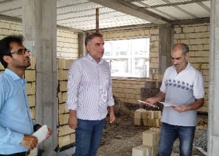 بازدید نظارتی بسیج مهندسین میناب از پروژه‌های نهضت ملی مسکن