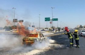 حریق یک خودرو حامل سوخت در چهچکور