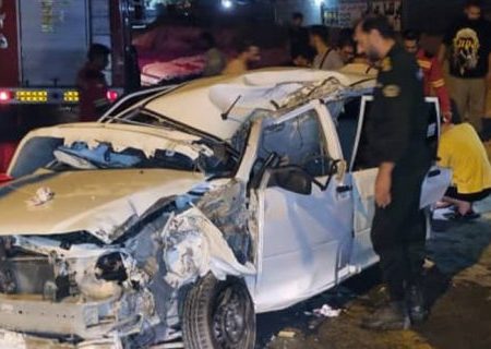 یک مصدوم بر اثر تصادف خودرو در بلوار هرمز