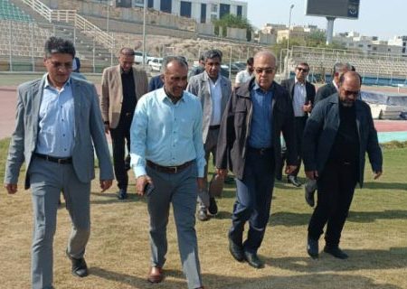 بازدید استاندار هرمزگان از ورزشگاه‌های تختی و خلیج فارس بندرعباس
