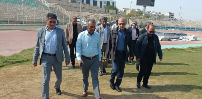 بازدید استاندار هرمزگان از ورزشگاه‌های تختی و خلیج فارس بندرعباس