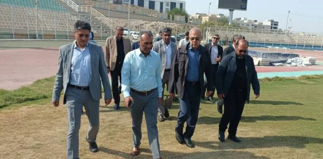 بازدید استاندار هرمزگان از ورزشگاههای تختی و خلیج فارس بندرعباس