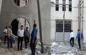 بازدید مدیران کل آموزش و پرورش و نوسازی مدارس هرمزگان از پروژه‌های نهضت توسعه عدالت در فضاهای آموزشی و پرورشی