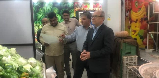 بازدید و نظارت بر بازار کالاهای اساسی شهرستان قشم