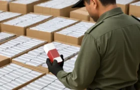 کشف ۲۱۹ هزار پاکت سیگار قاچاق به ارزش ۲۶۰ میلیارد ریال در بندرلنگه