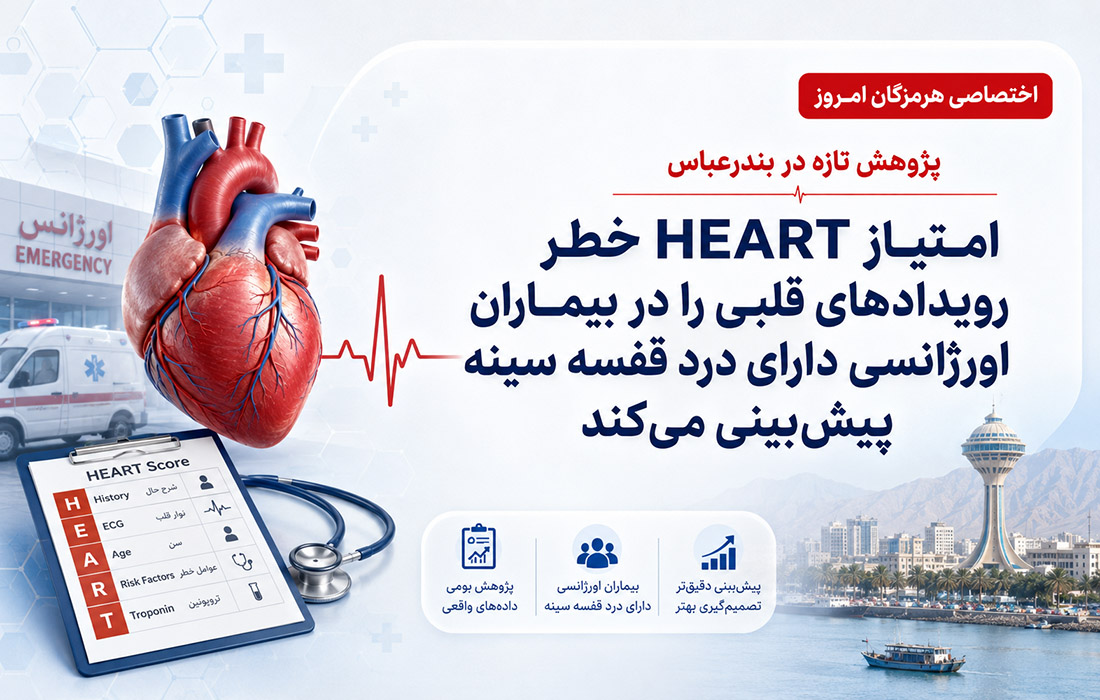 امتیاز HEART خطر رویدادهای قلبی را در بیماران اورژانسی دارای درد قفسه سینه پیش‌بینی می‌کند