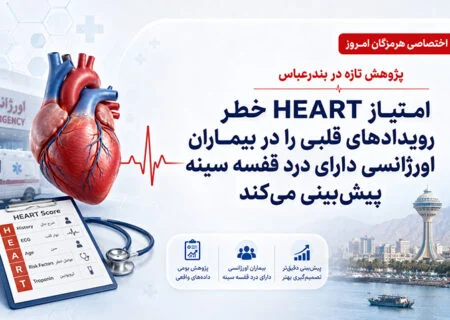 امتیاز HEART خطر رویدادهای قلبی را در بیماران اورژانسی دارای درد قفسه سینه پیش‌بینی می‌کند